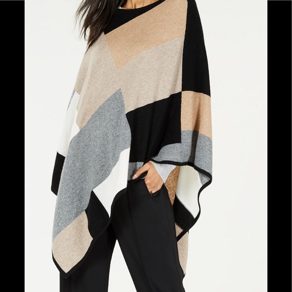NWT 100% Pure Cashmere Poncho - Picture 1 of 5